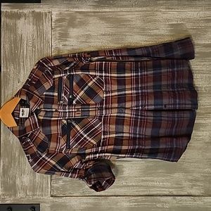 Harley Davidson, Multi Colored Fitted Button Up, Sz Med